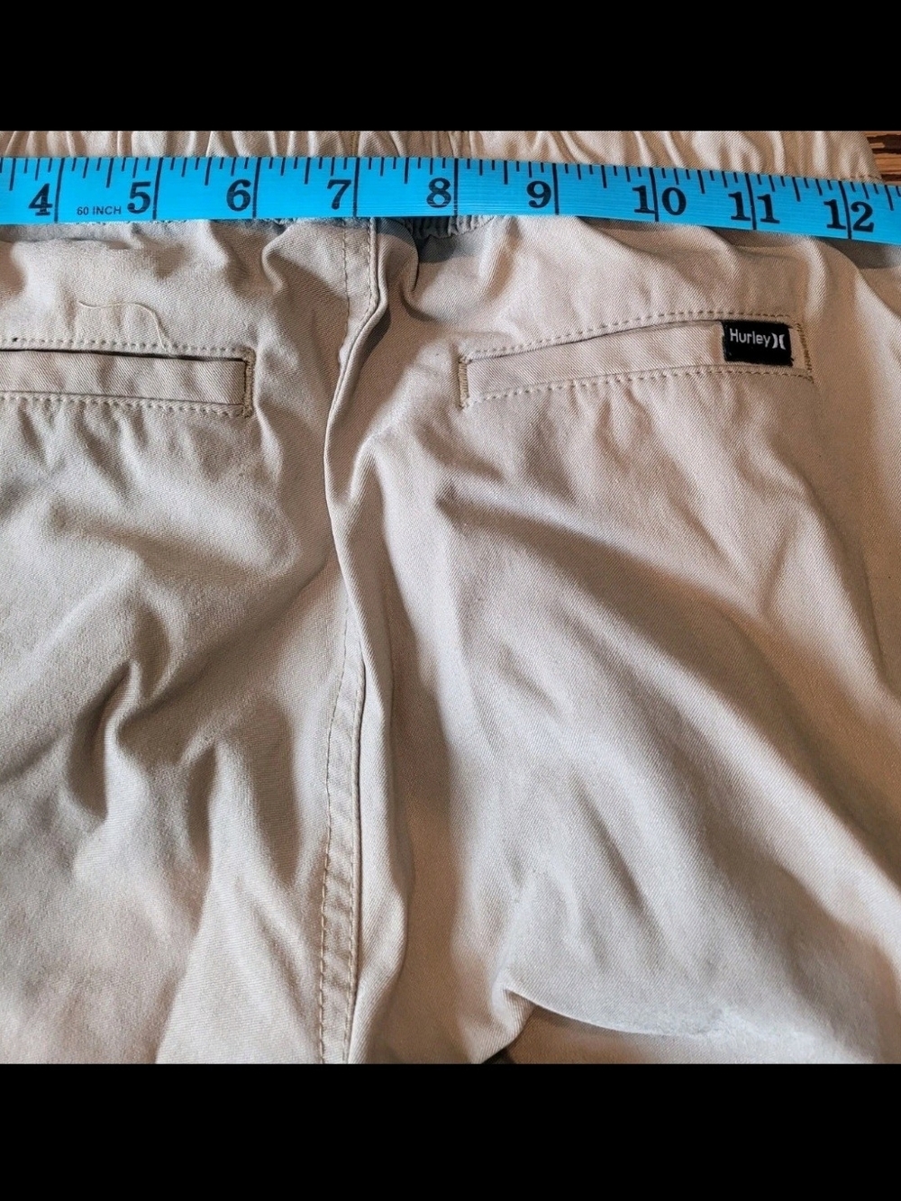 Hurley Boys M 7/8 Khaki Tan Pull On Jogger Pants Nylon Stretch Like New - Picture 8 of 11